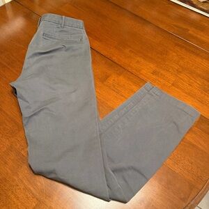 UNIQLO Pants Mens 30X34Gray Chino Adjustable Waist Stretch Straight Leg Casual